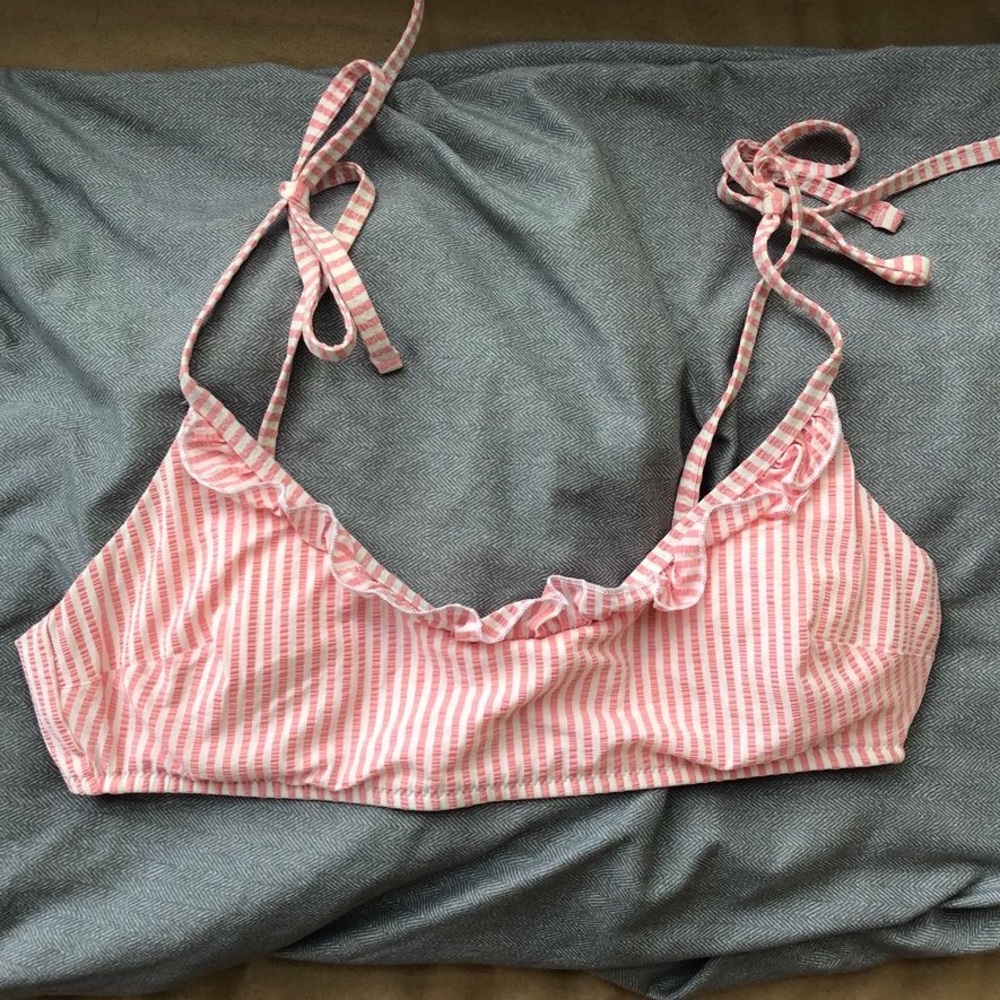 Aerie bikini top striped